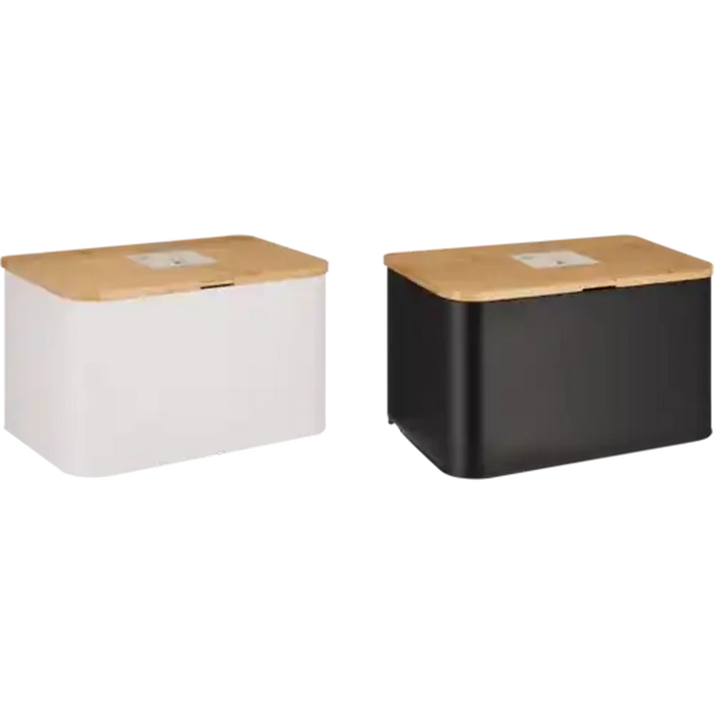Image of Iron Bread Bin Bamboo Lid