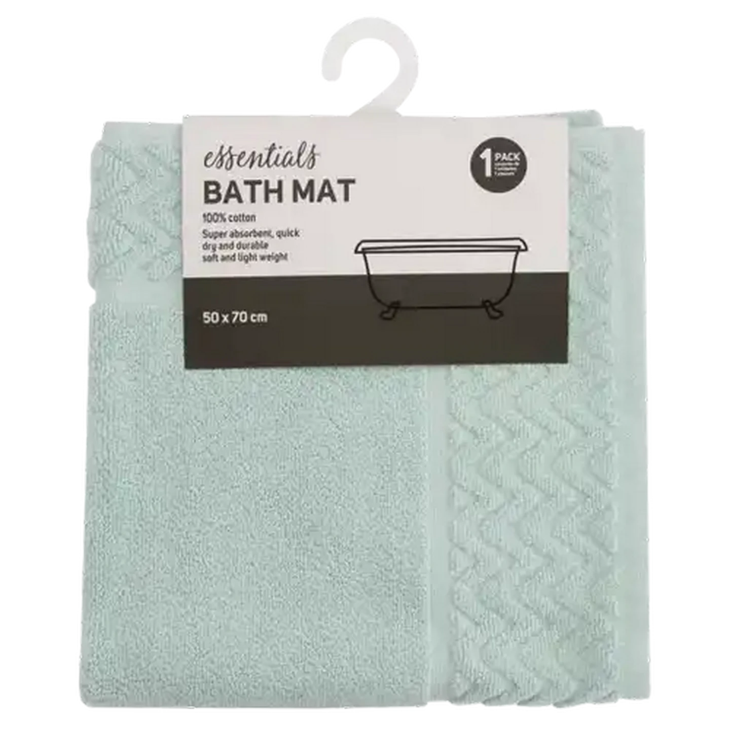 Image of Essentials Mint Green Bath Mat 50 x 70cm