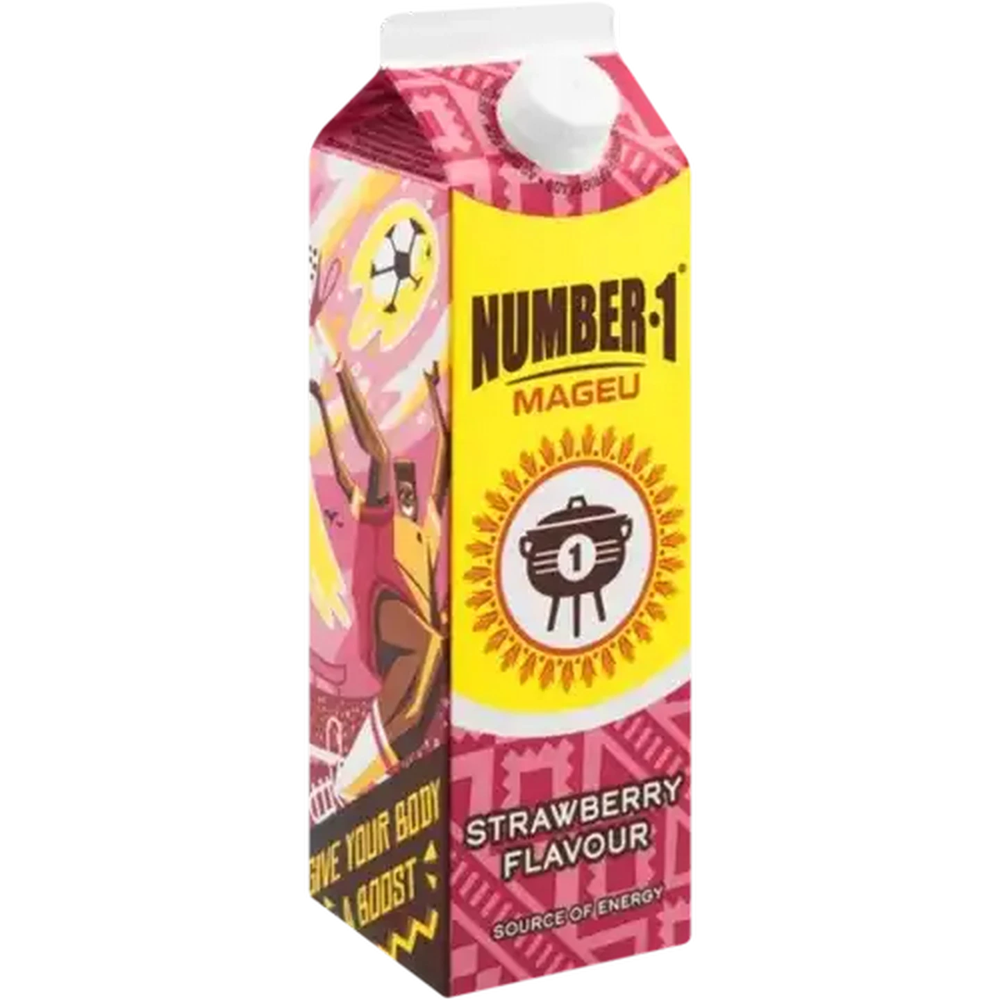 Image of Number 1 Strawberry Flavoured Mageu 1L