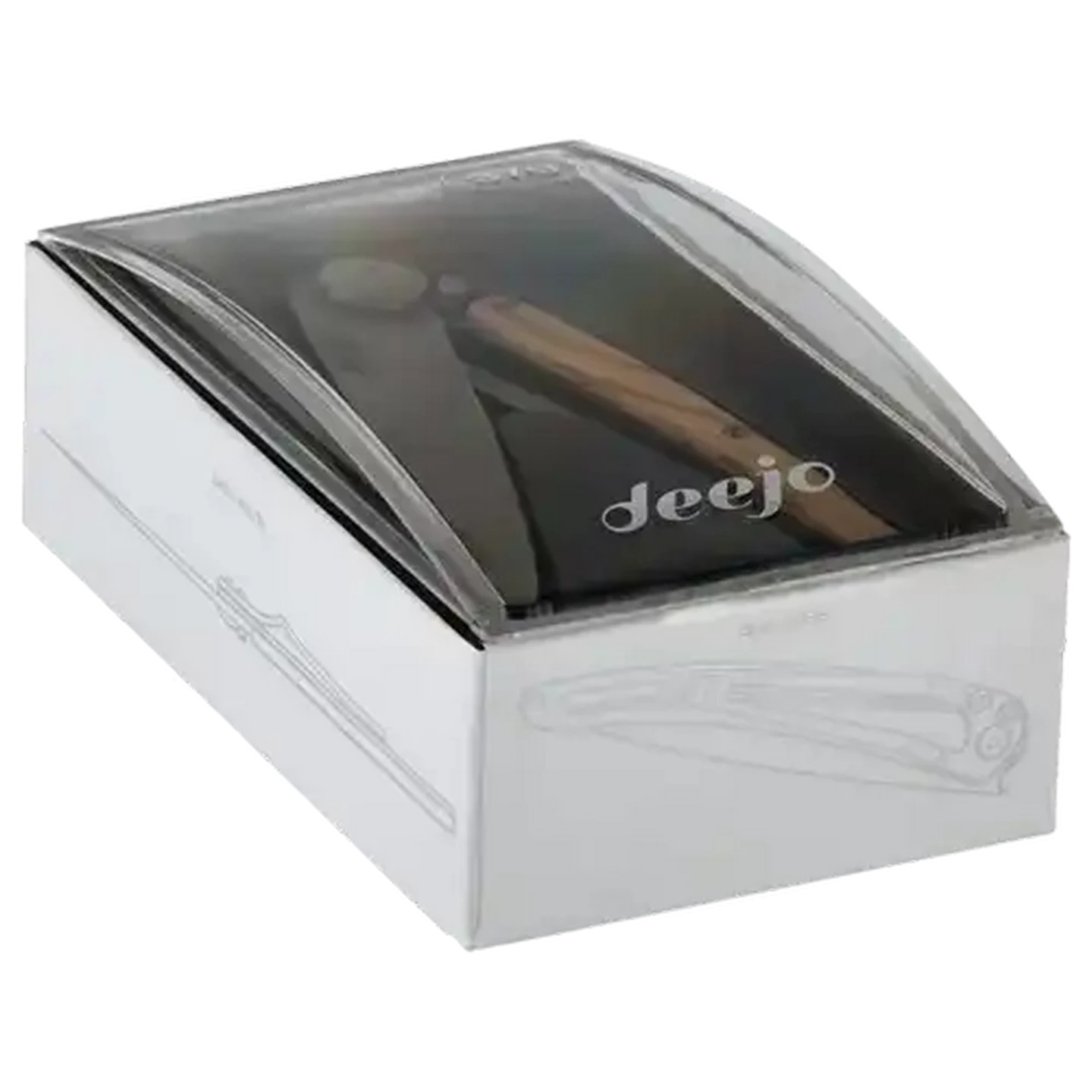 Checkers Sixty60 | Deejo Silver Olive Wood Folding Knife 37g