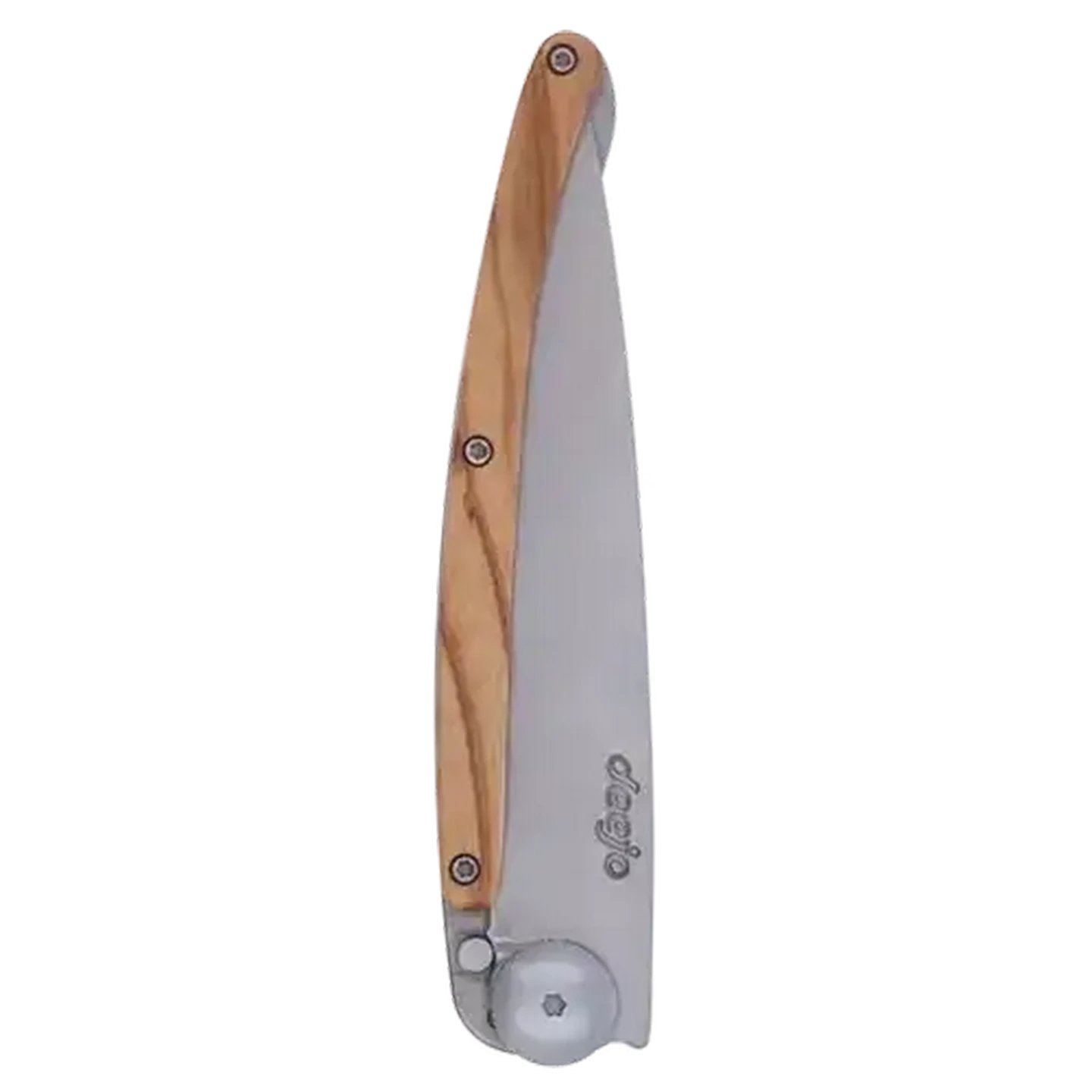 Checkers Sixty60 | Deejo Silver Olive Wood Folding Knife 37g