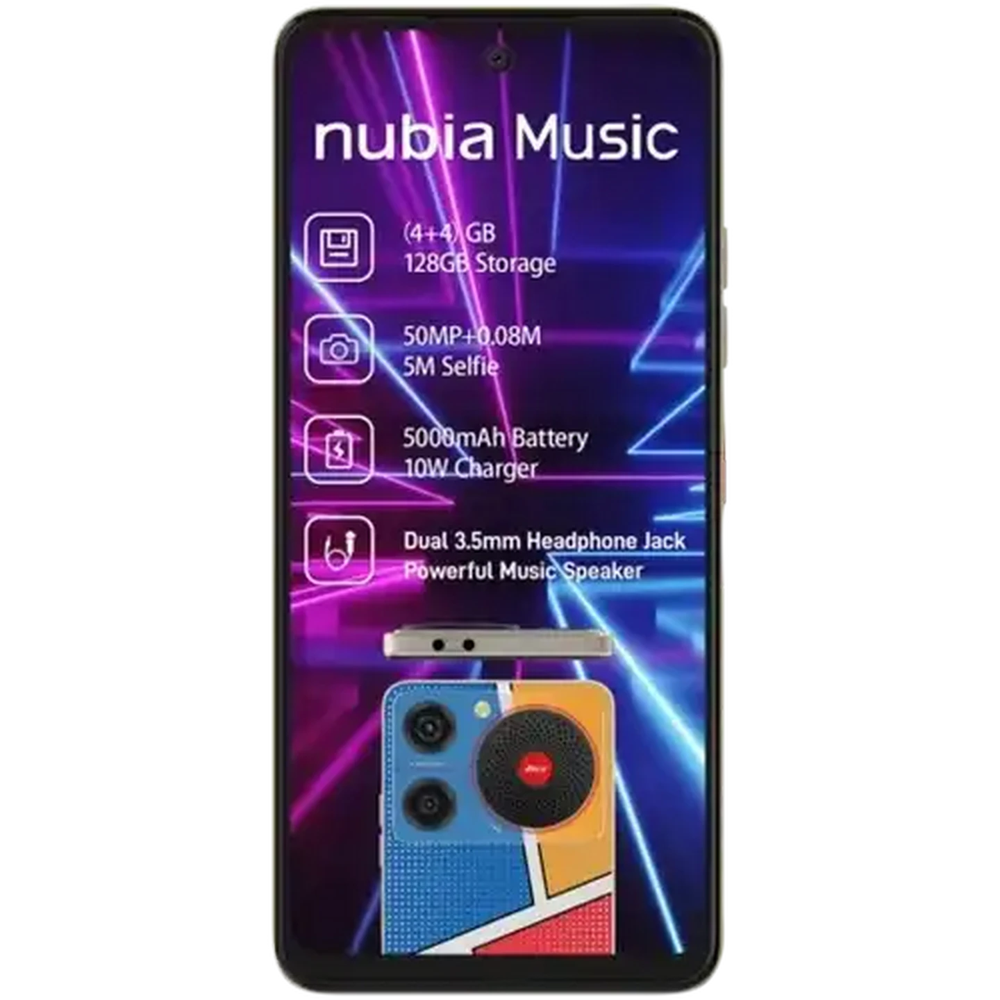 ミュージック ANDROGYNOS Checkers Sixty60 | nubia Music POP Art Dual-Sim Cellphone