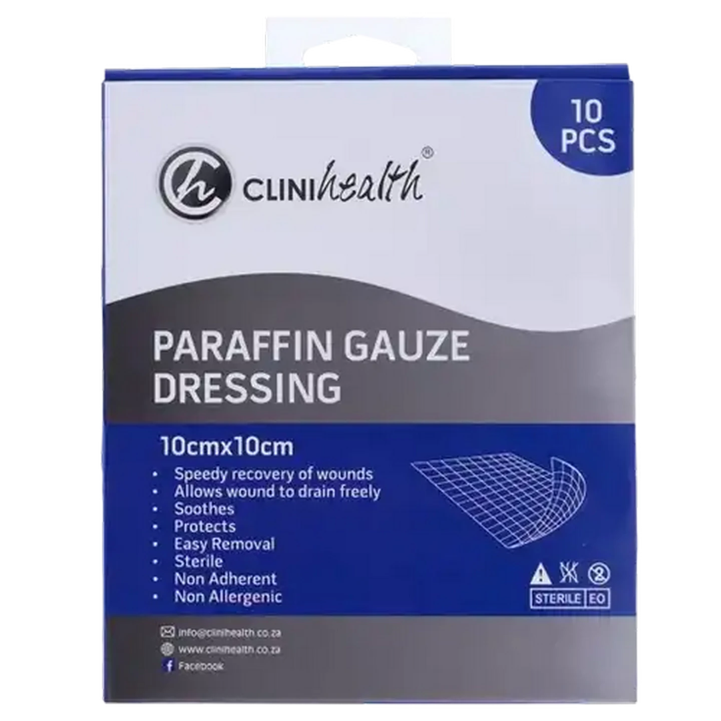 Checkers Sixty60 | Clinihealth Gauze Paraffin 10 x 10cm 10 Pack