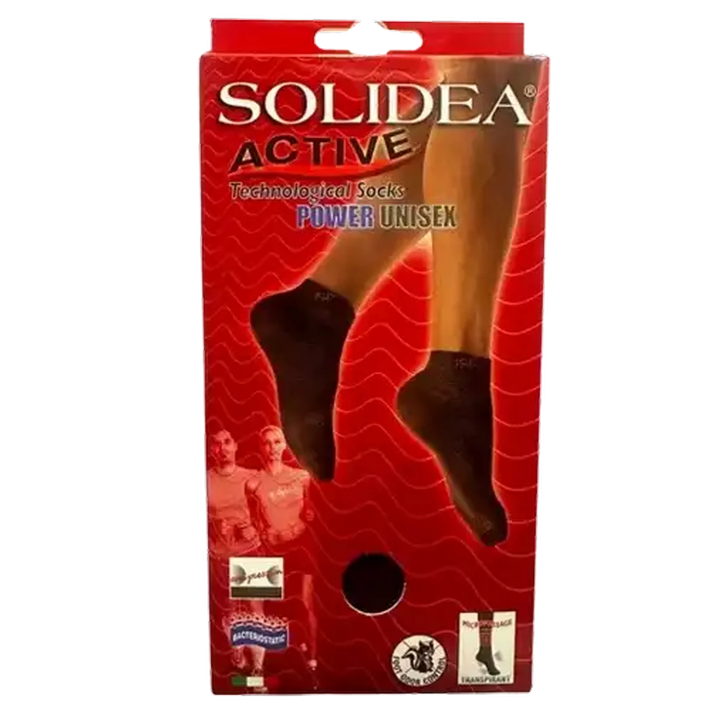 Image of Solidea Active Power Solid Black Compression Socks XXL