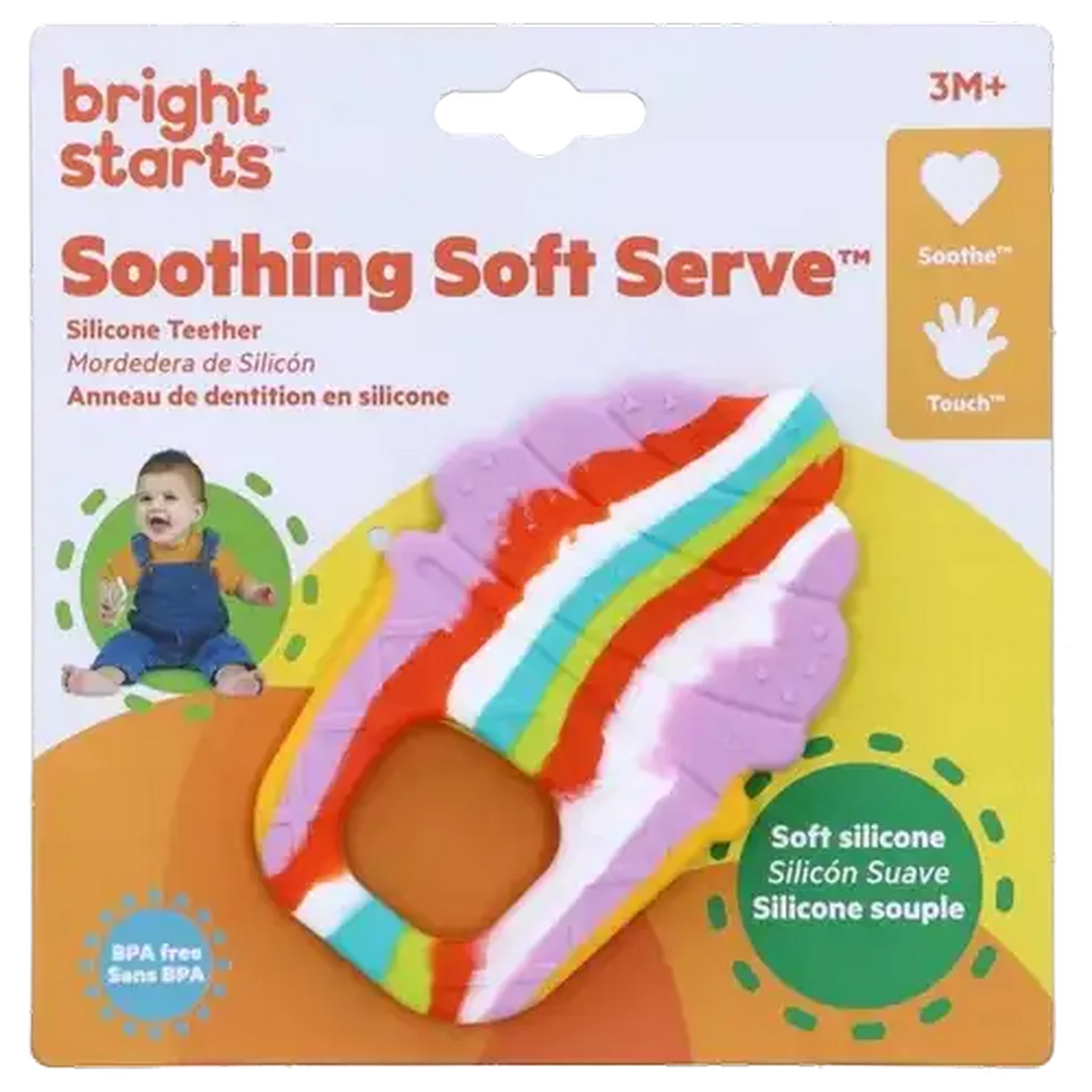 Image of Bright Starts Soft Serve Teether 3 Month +