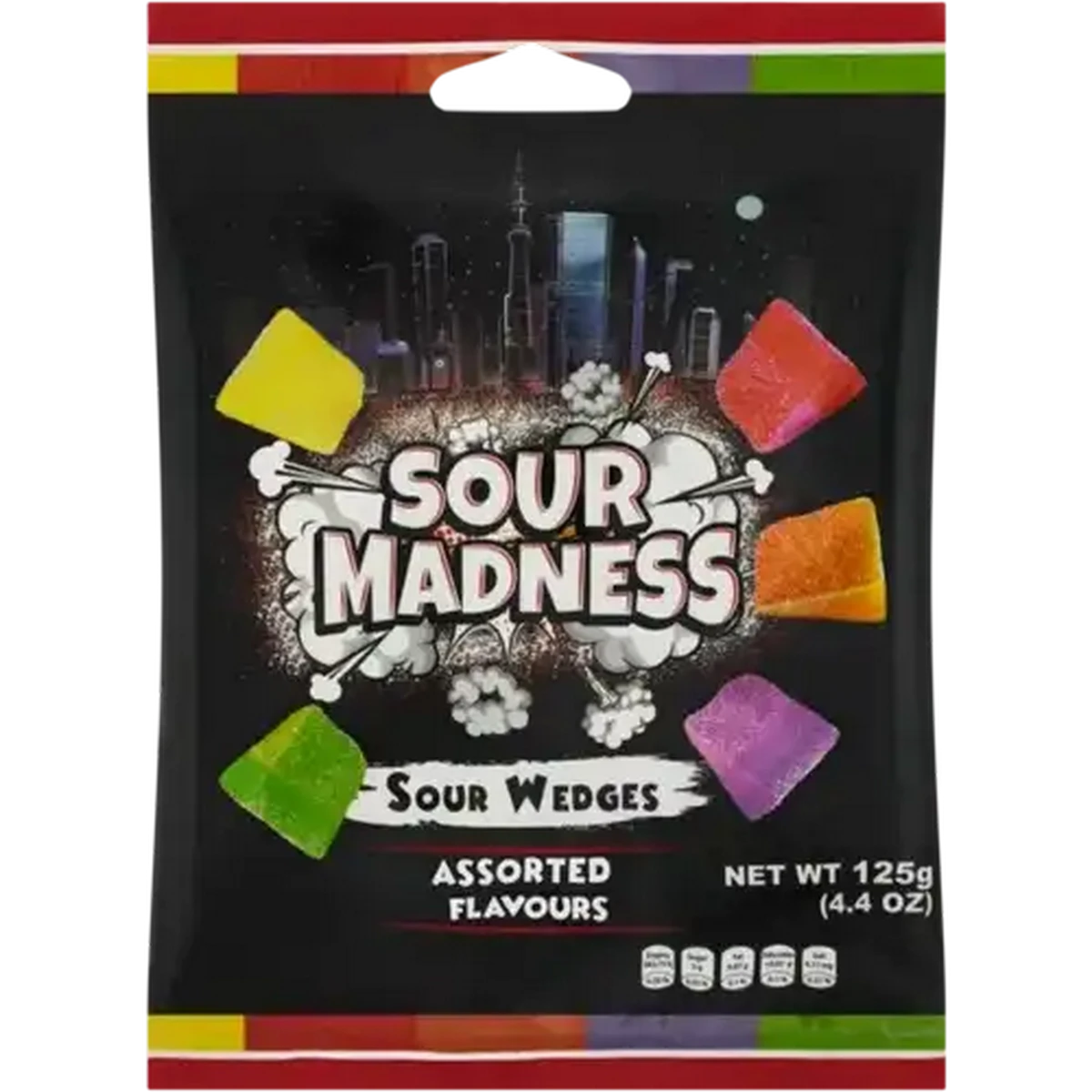Checkers Sixty60 | Sour Madness Assorted Flavours Sour Wedges 125g