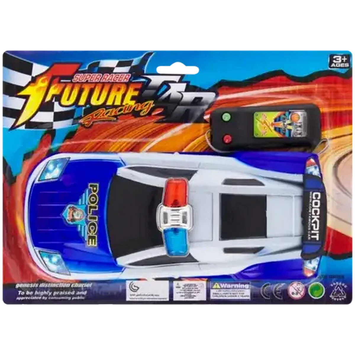 Checkers Sixty60 | Remote Control Future Racing Police Car (Type
