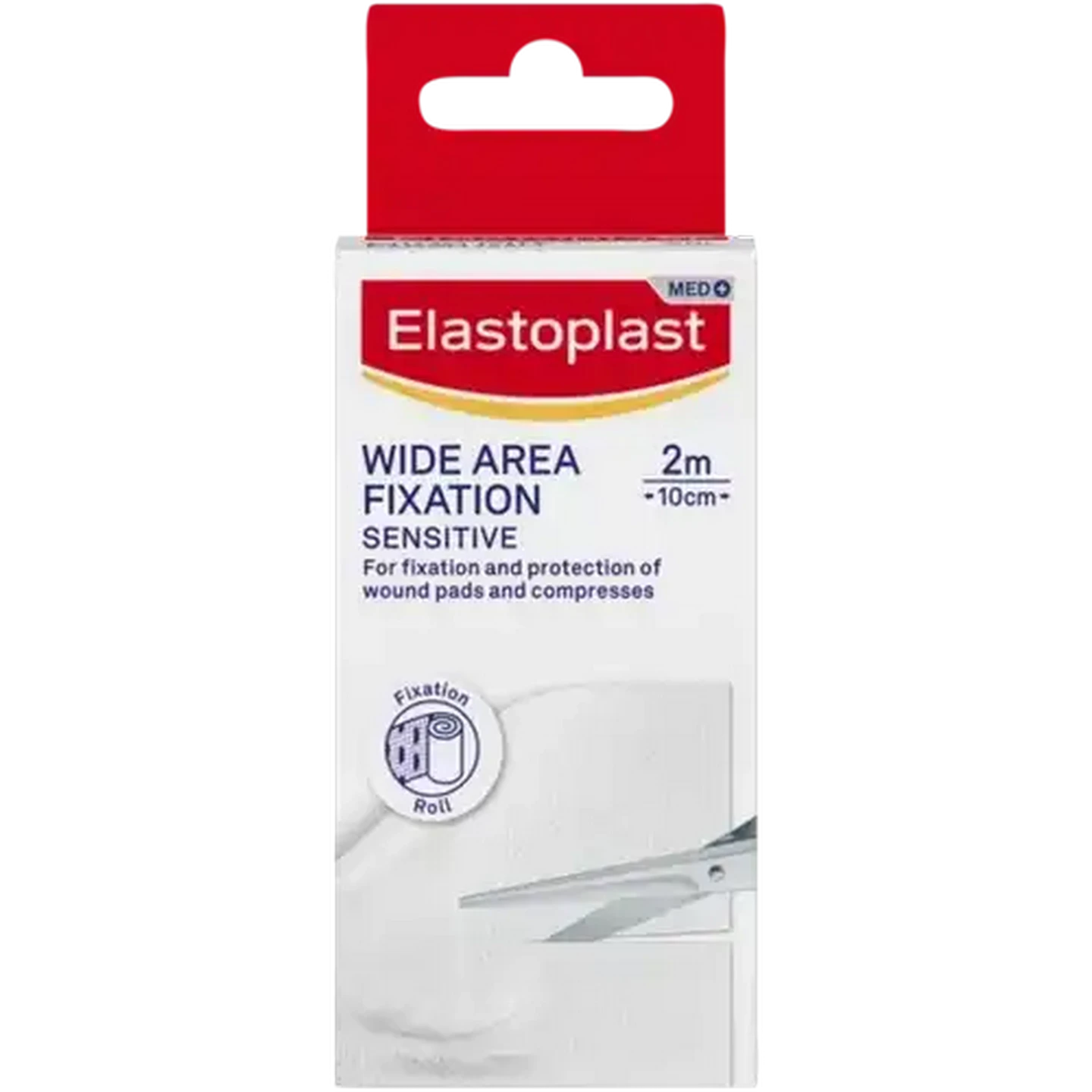 Image of Elastoplast White Sensitive Wide Area Fixation Roll 2m