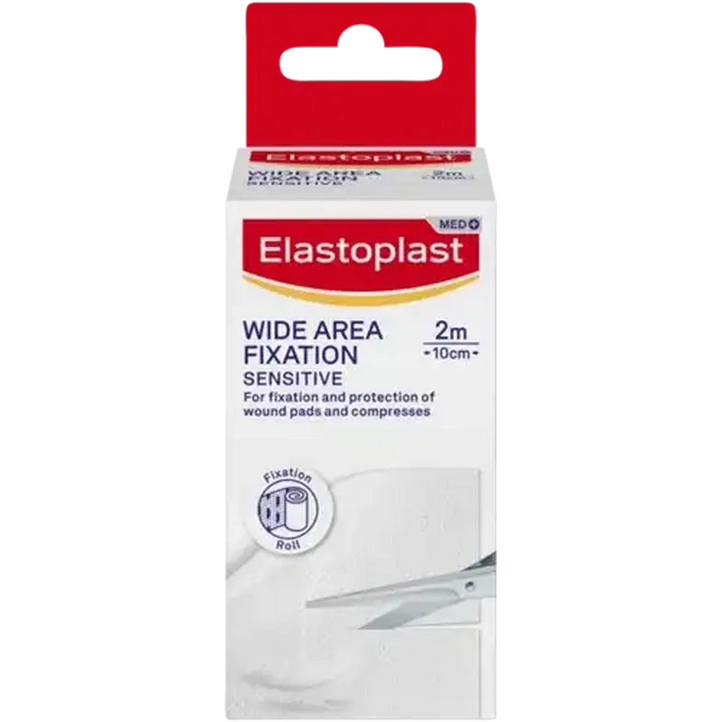 Image of Elastoplast White Sensitive Wide Area Fixation Roll 2m
