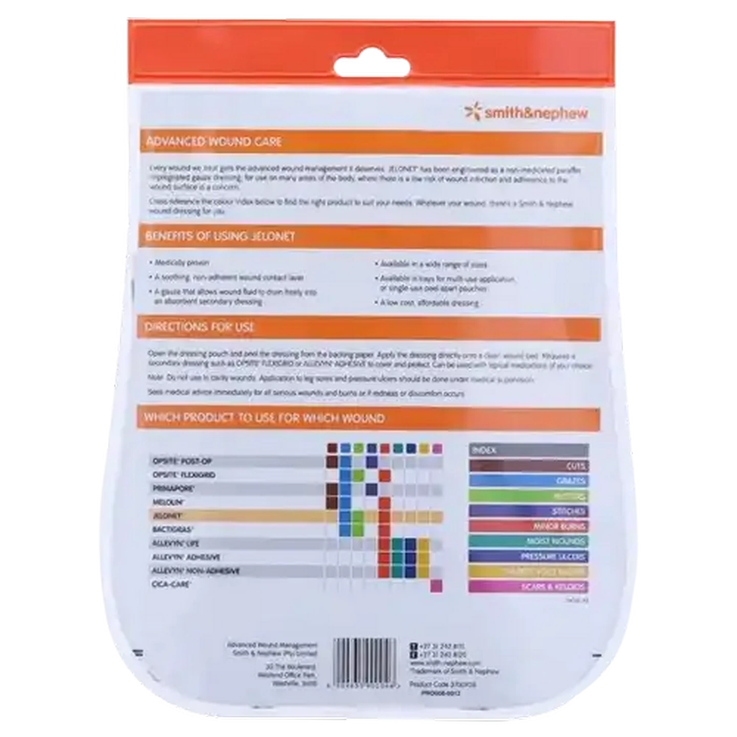 Image of Smith+Nephew Jelonet Paraffine Gauze Dressing 100 x 100mm