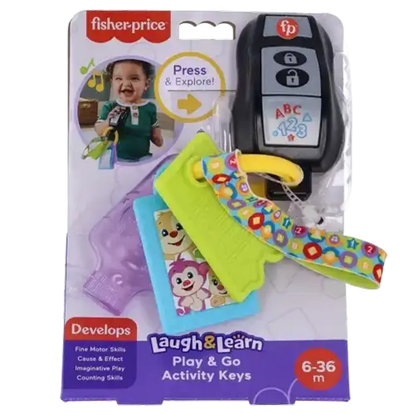 Image of Fisher-Price Play & Go Activity Keys 6 - 36 Months+