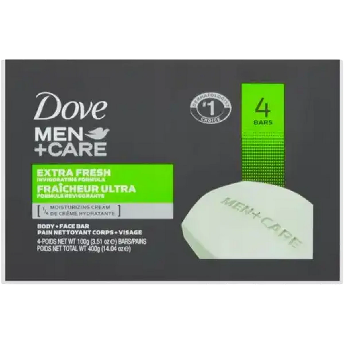 Checkers Sixty60 | Dove Men+Care Extra Fresh Body & Face Bar 4 x 100g