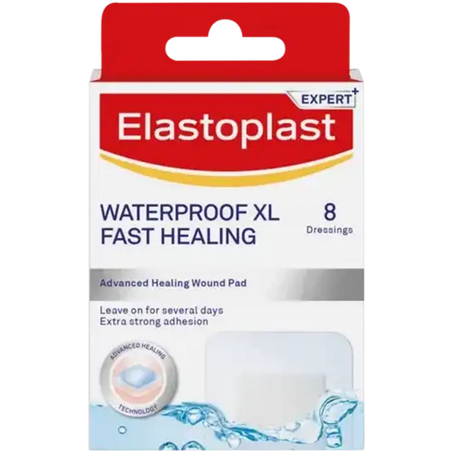 Image of Elastoplast Expert+ Waterproof Fast Healing Dressings 8 Pack