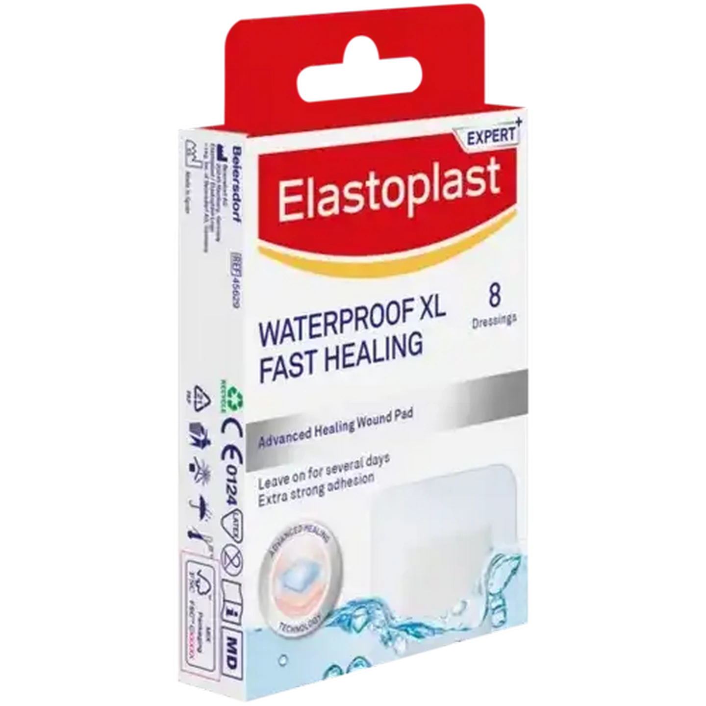 Image of Elastoplast Expert+ Waterproof Fast Healing Dressings 8 Pack