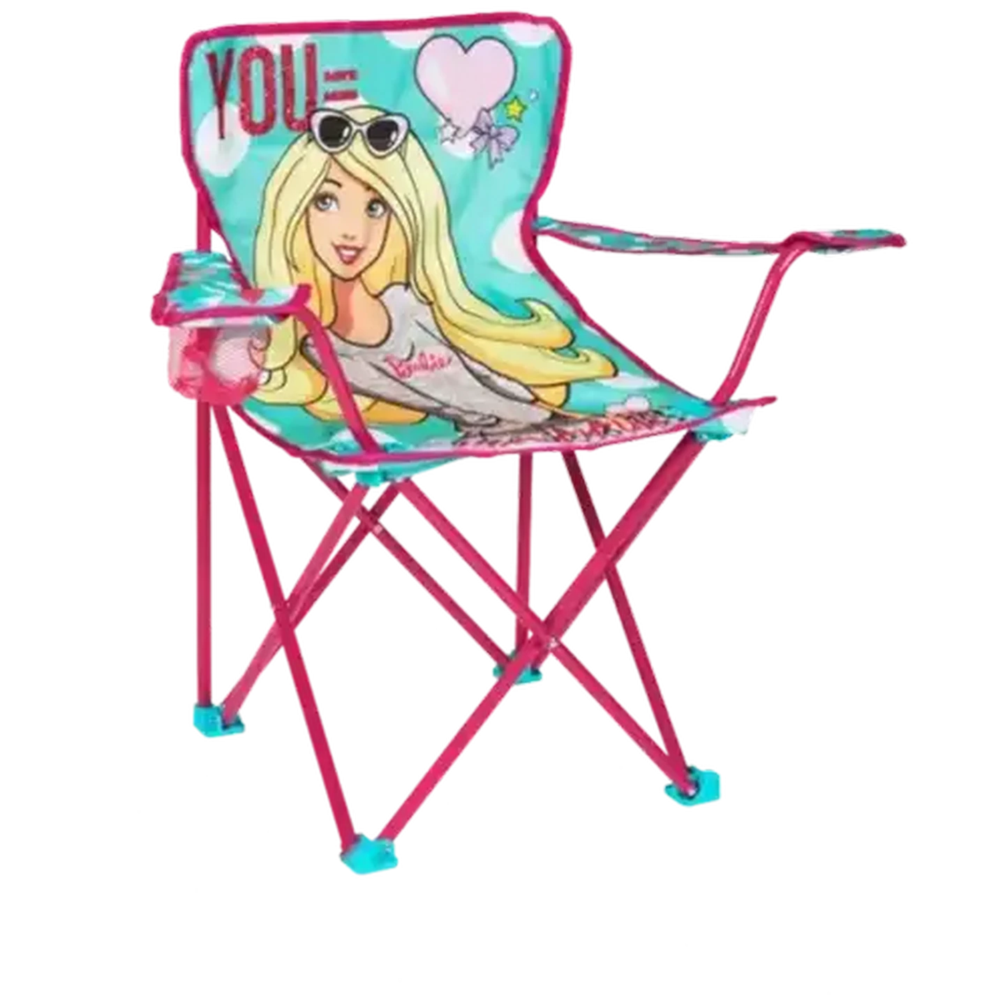 Image of Barbie Pink & Teal Kiddies Camping Chair