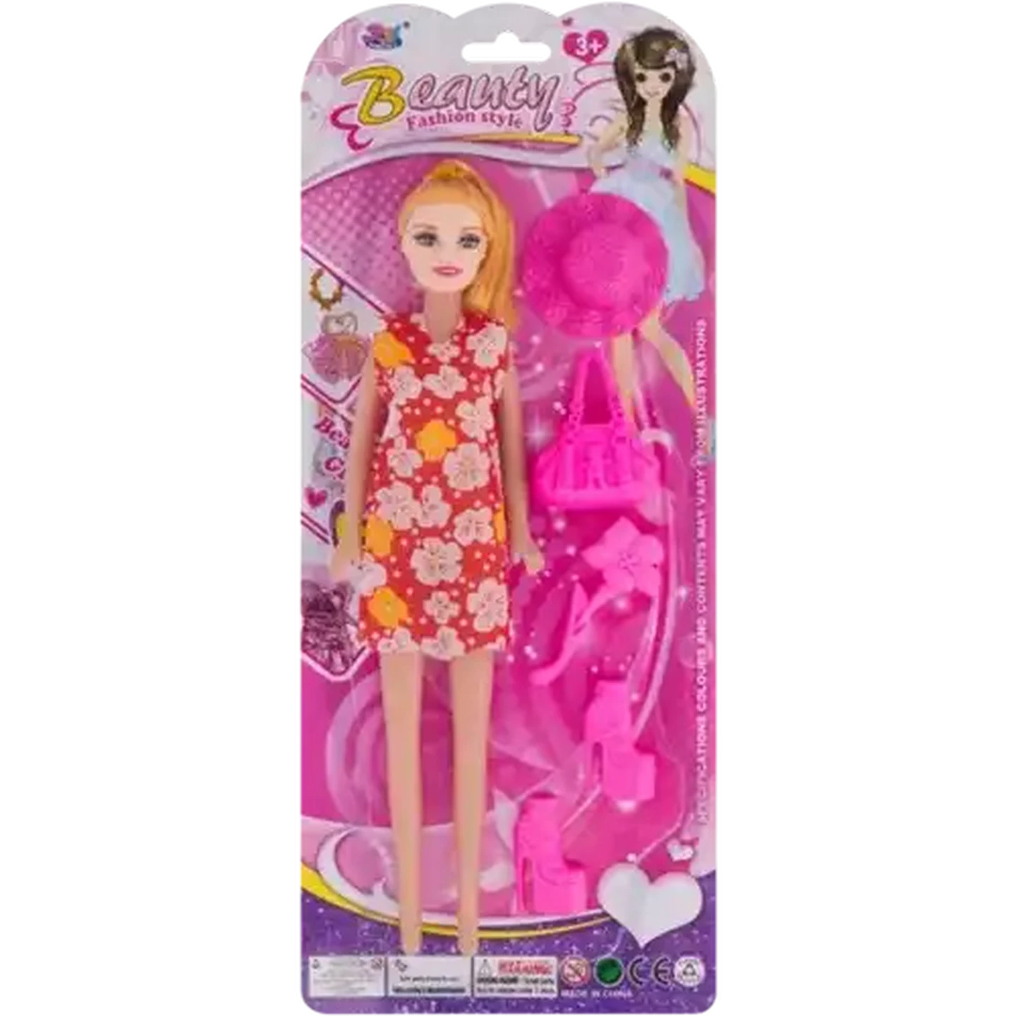 Image of Beauty Fashion Style Doll With Accessories 6 Piece (Type May Vary)