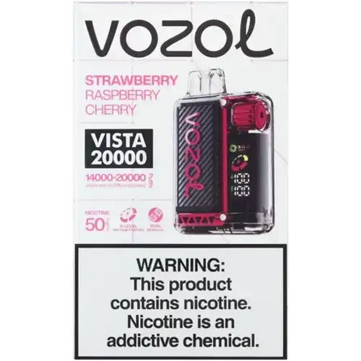 Checkers Sixty60 | Vozol Strawberry Raspberry Cherry 5% Vista