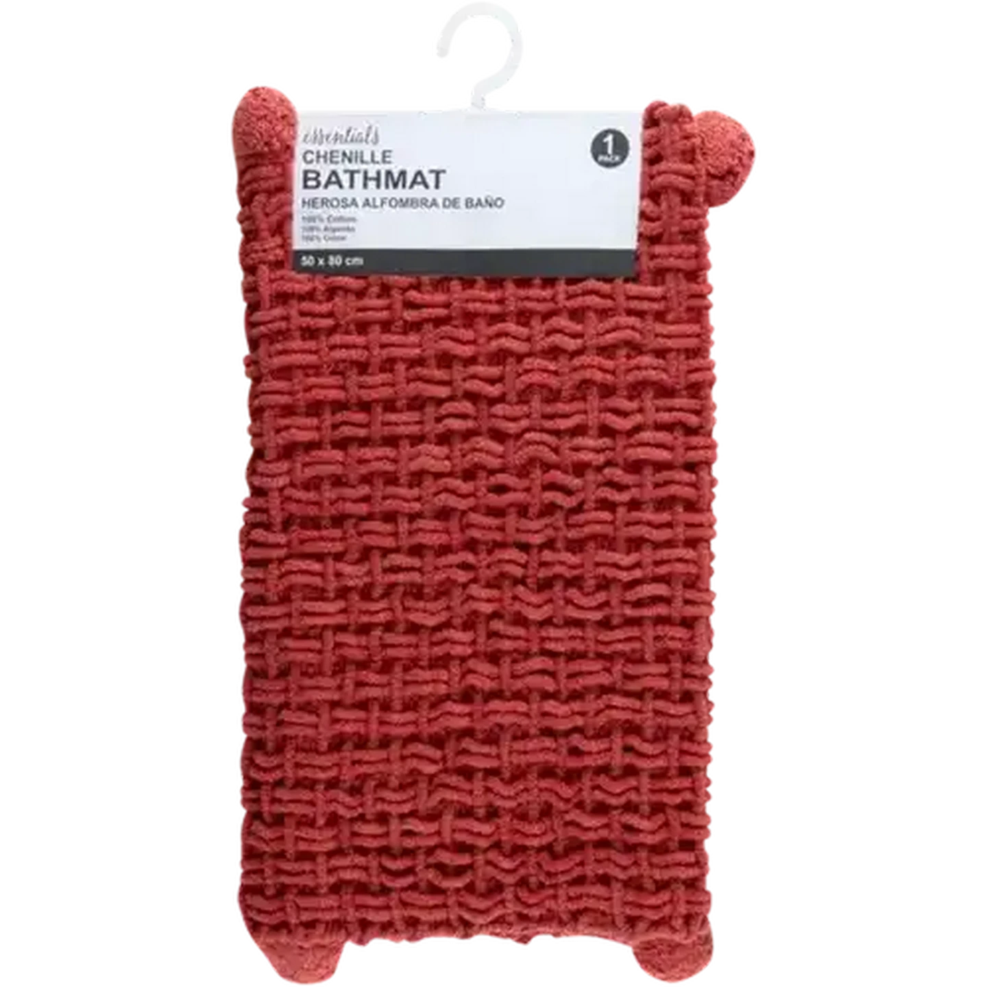 Image of Essentials Chenille Bath Mat 50 x 80cm