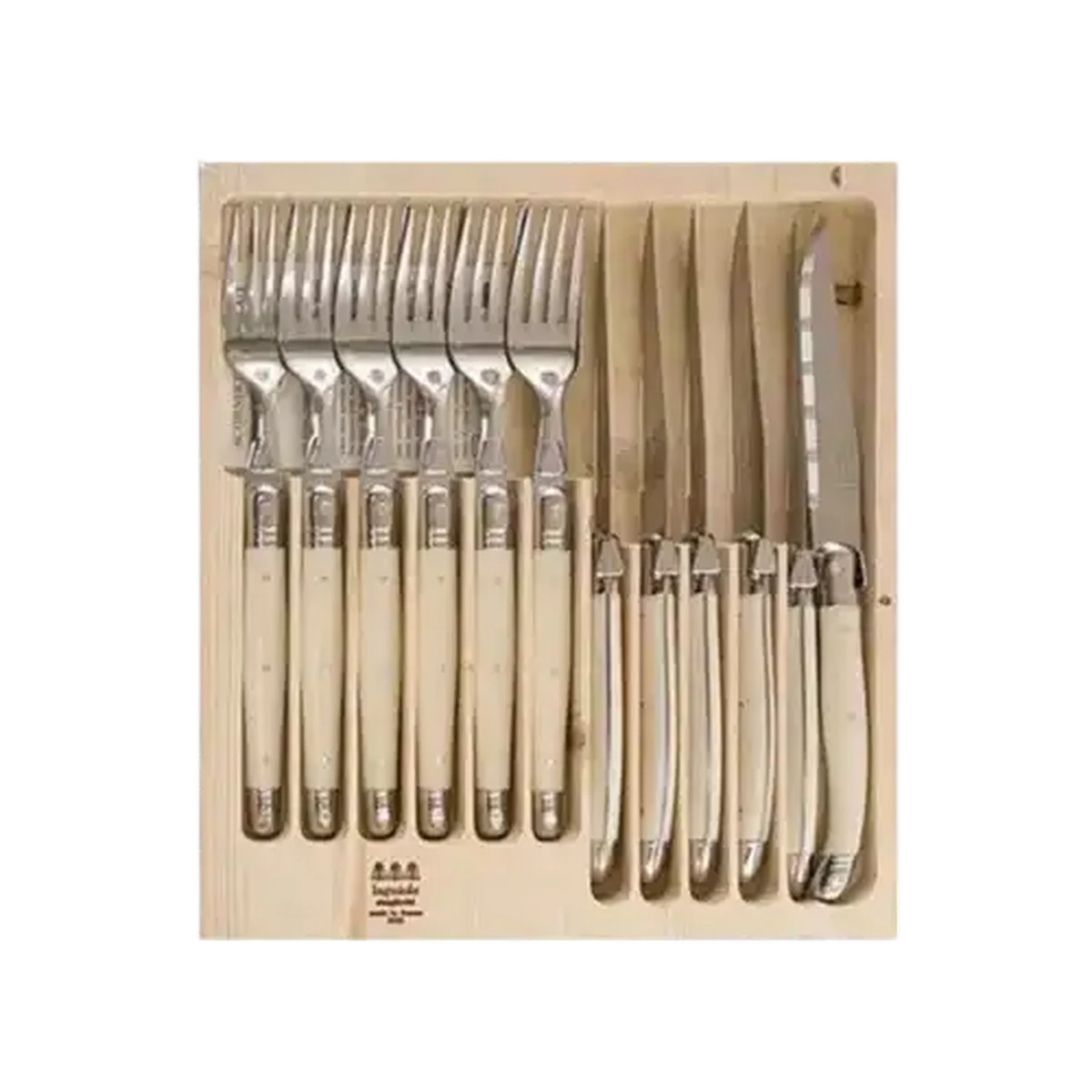 Checkers Sixty60 | Laguiole Ivory Cutlery Set 12 Piece