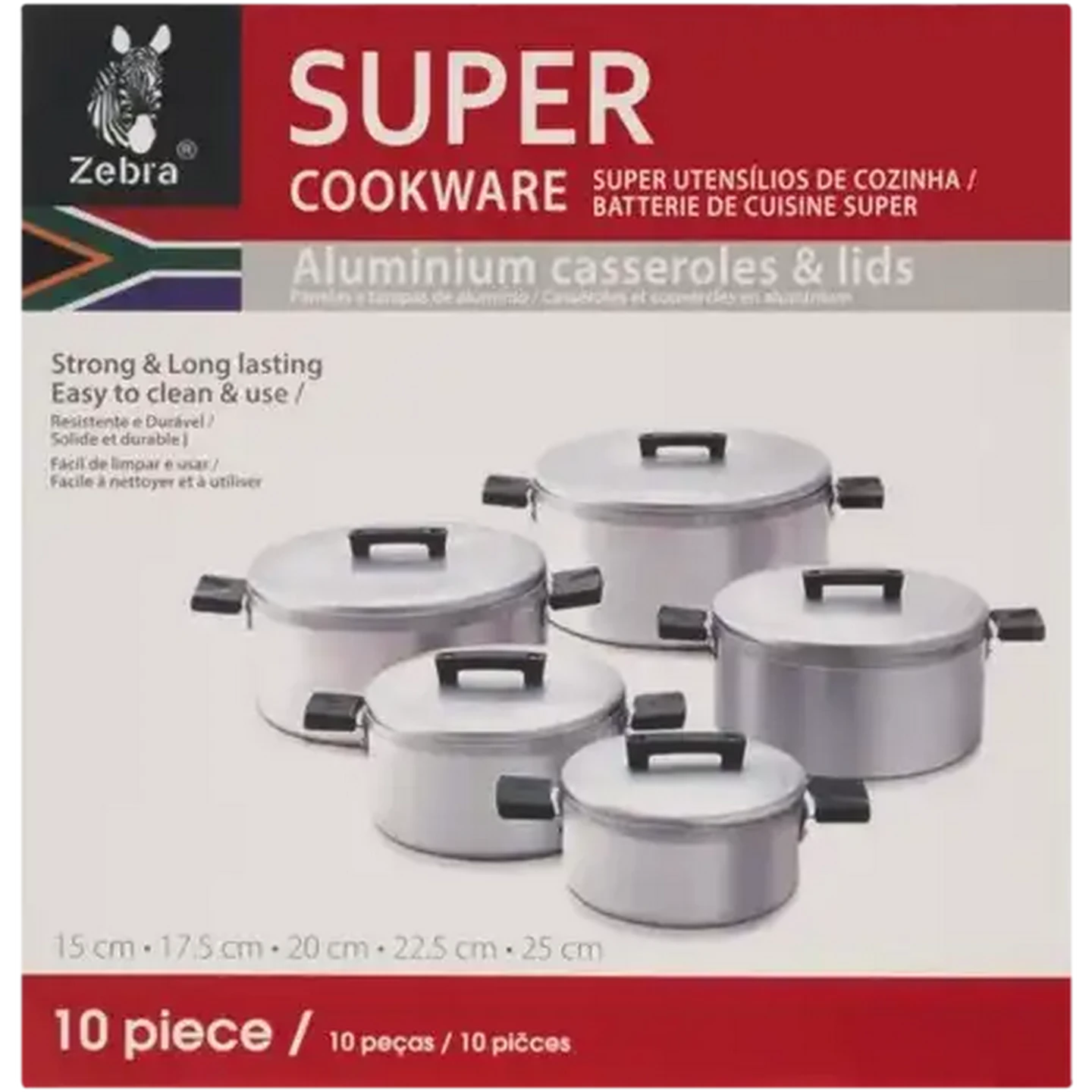 YOSA テラキューブ　テラボルスター　セット Checkers Sixty60 | Zebra Super Casserole Cookware Set 10 Piece