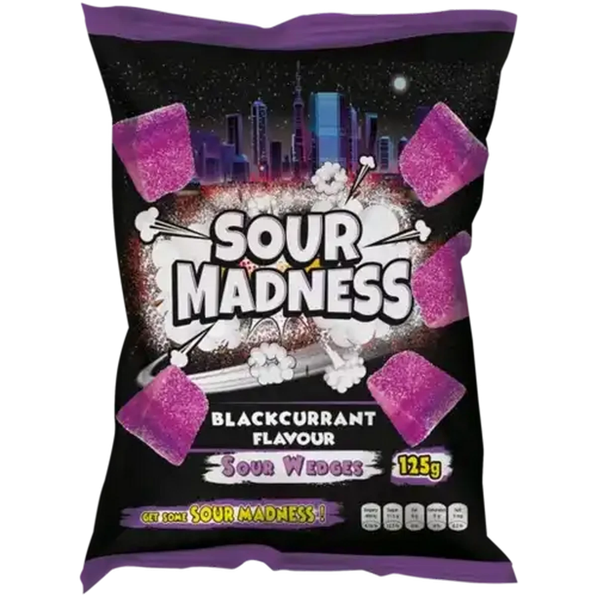 Checkers Sixty60 | Sour Madness Blackcurrant Flavour Sour Wedges 125g