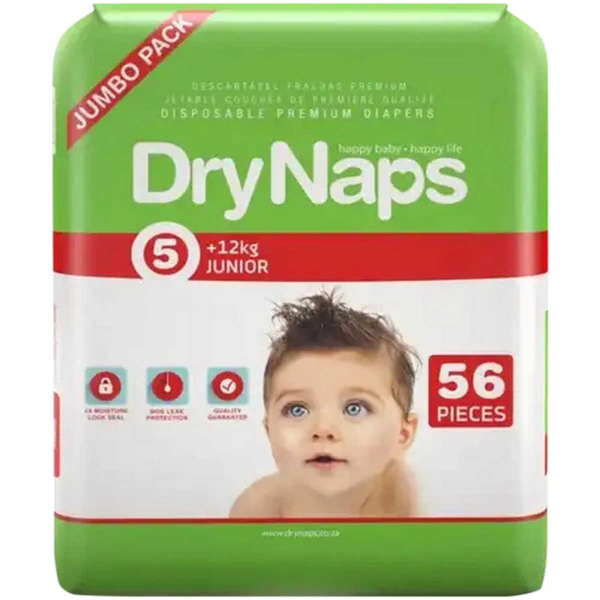 Checkers Sixty60 | DryNaps Jumbo Size 5 Junior Diapers 56 Pack