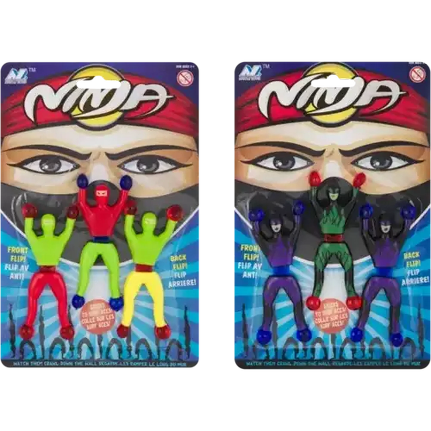 Checkers Sixty60 | Sticky Wall Ninja Figurines 3 Pack (Type May Vary)