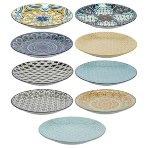 ☆ 1/64 Cocodake Plate ③ Checkers Sixty60 | Mix Pad Dinner Plate 26cm (Design May Vary)