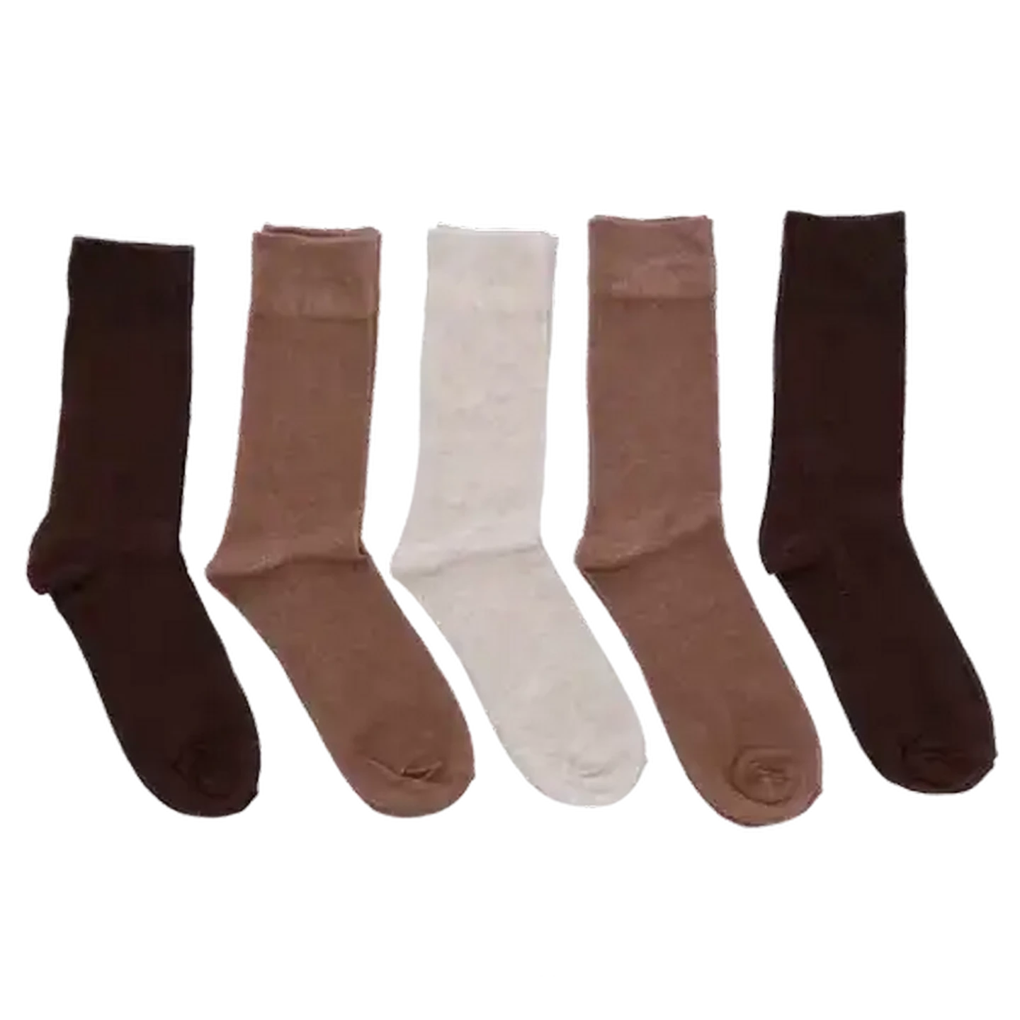 Image of Bare Basics Plain Cotton Mens Socks 5-Pack