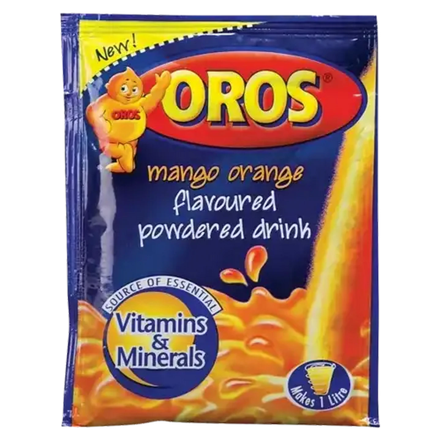 Image of Oros Mango Orange Flavoured Powdered Drink Packet 35g