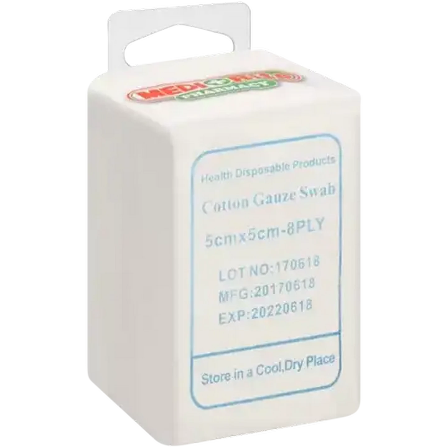 Image of Medirite Pharmacy Cotton Gauze Swabs 5cm x 5cm 100 Pack