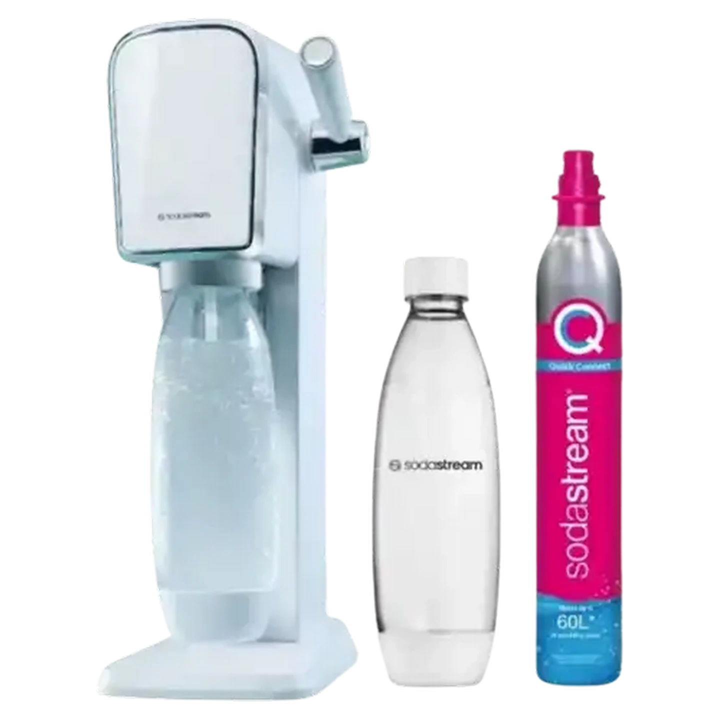 sodastream Art　 ホワイト SodaStream Art White Sparkling Water Maker & 1L Bottle + CO2