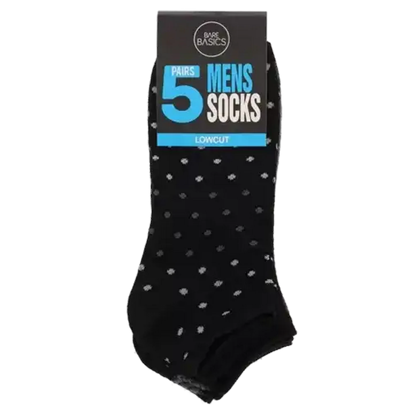 Image of Bare Basics Mens Anklet Low Cut Socks 7-11 5-Pack