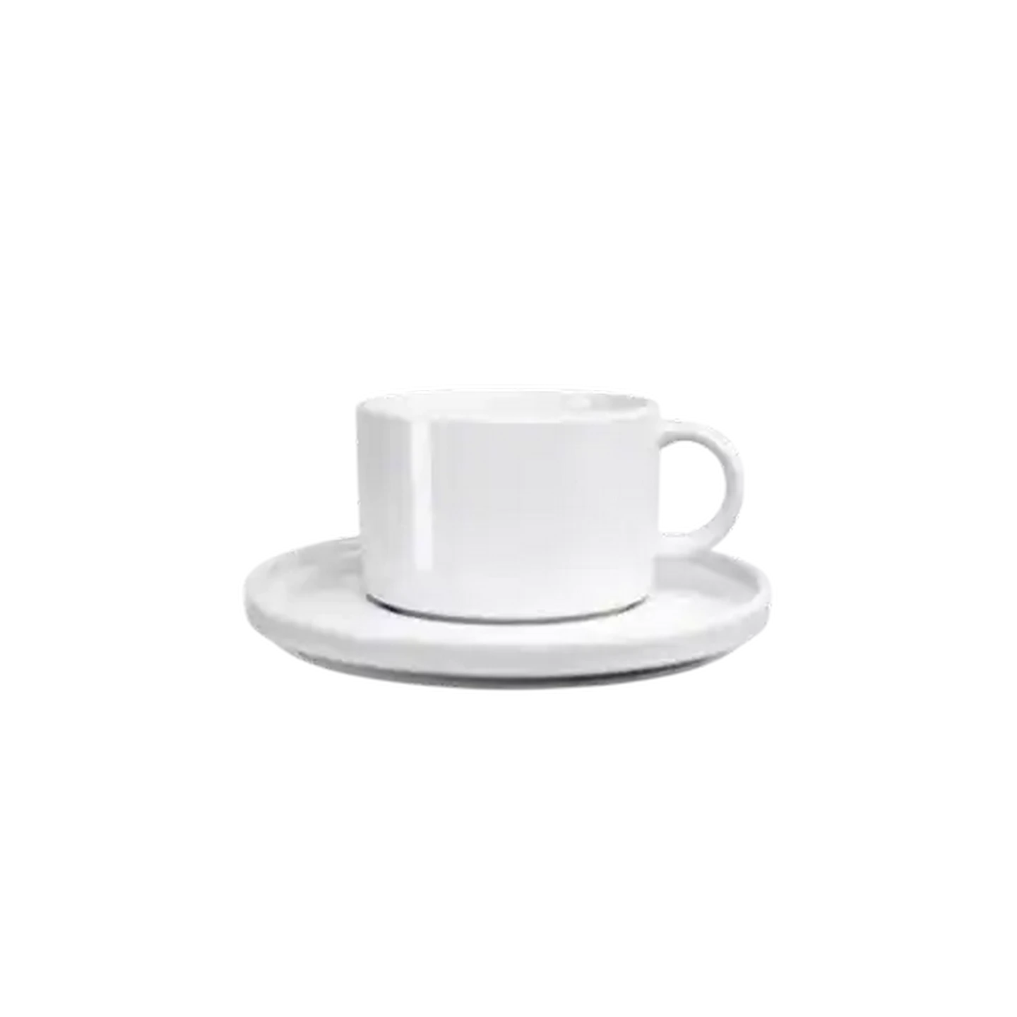 Checkers Sixty60 | JAN White Flat Stackable Cup & Saucer 4-Pack 250ml