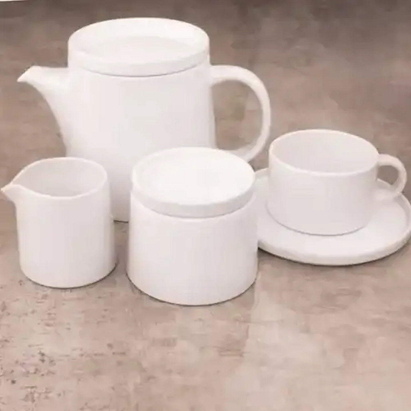 Checkers Sixty60 | JAN White Flat Stackable Cup & Saucer 4-Pack 250ml