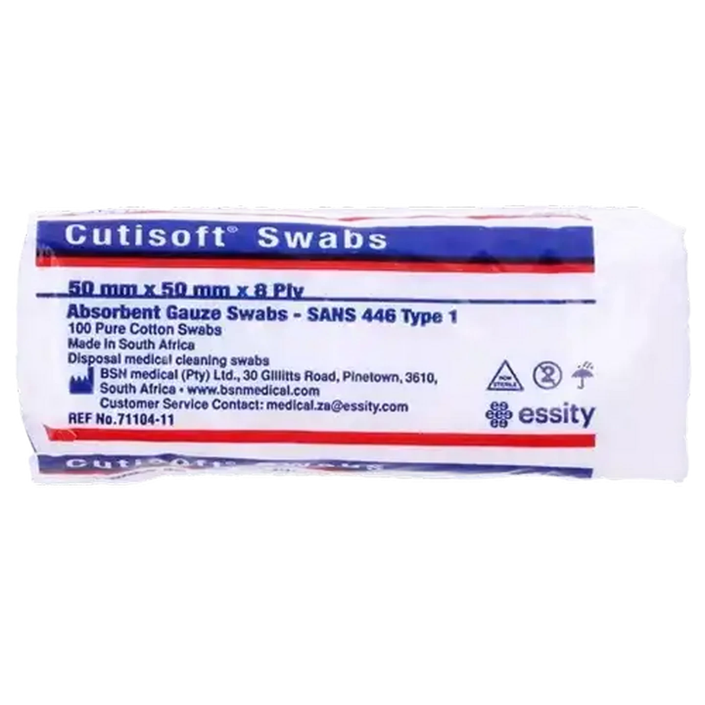 Image of Cutisoft Gauze Swabs 8 Ply 50 x 50mm 100 Pack