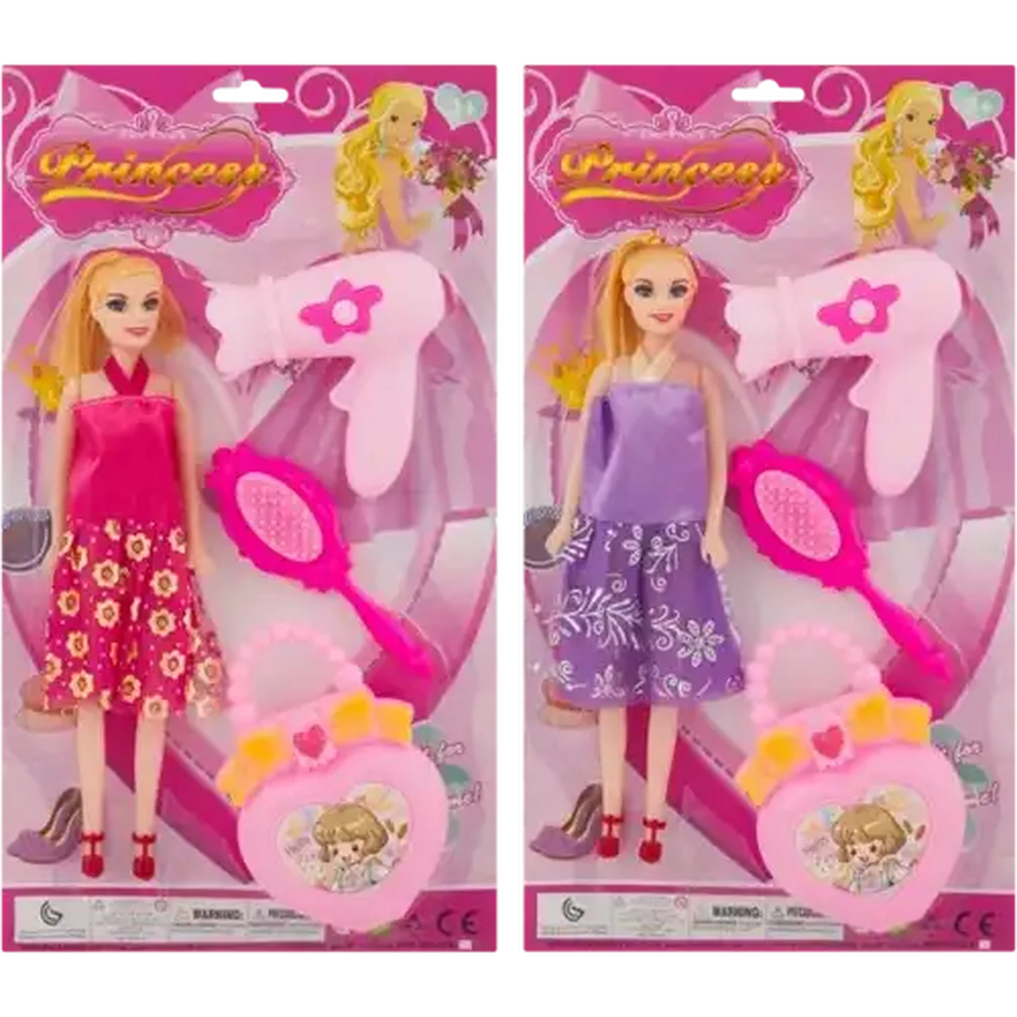Image of Princess Doll 27cm 4 Piece (Type May Vary)