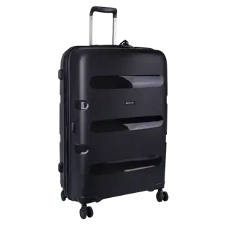 Checkers Sixty60 | Voyager Trunk Black Large 4-Wheel Trolley Case 97L