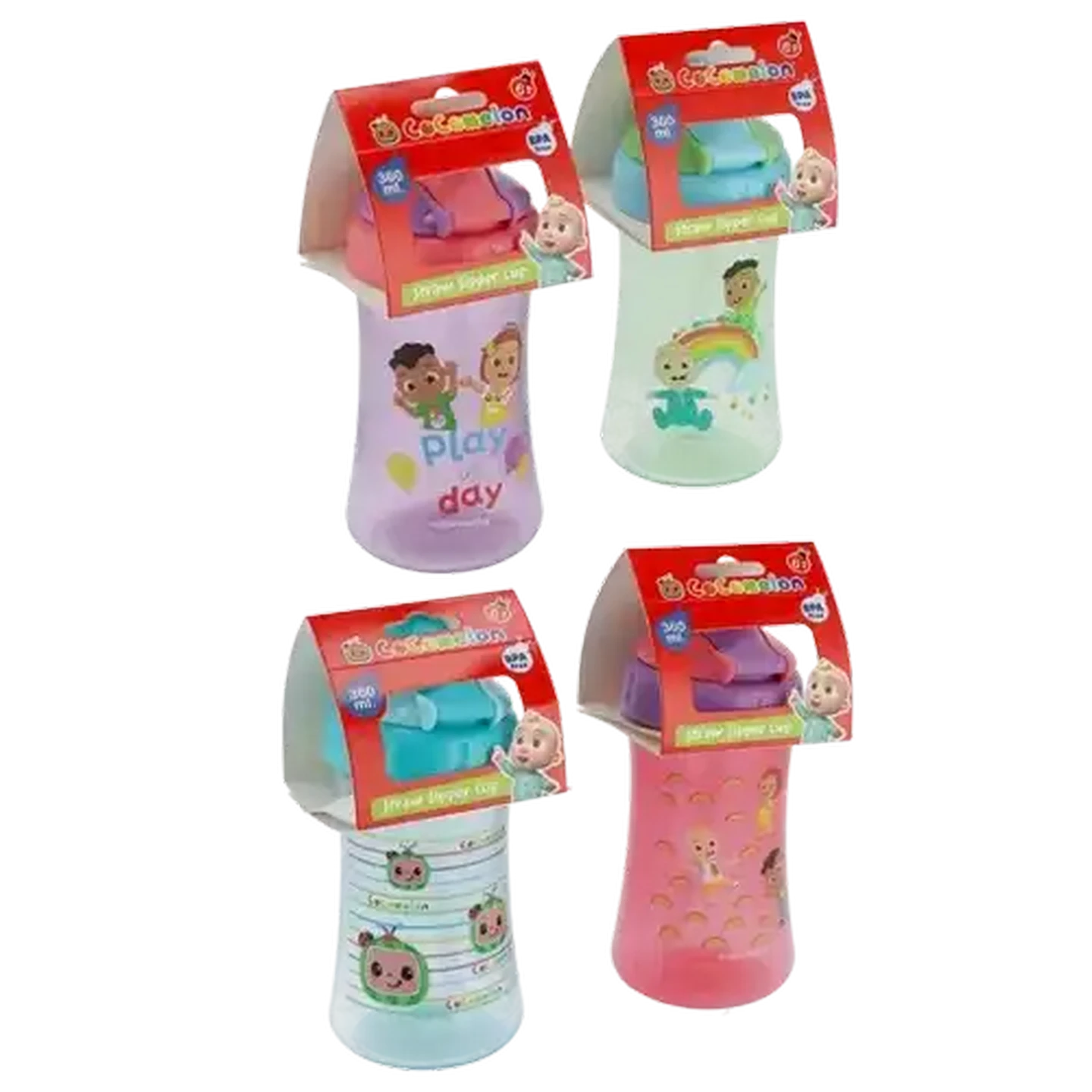 Image of Cocomelon Straw Sipper Cup 360ml (Design May Vary)