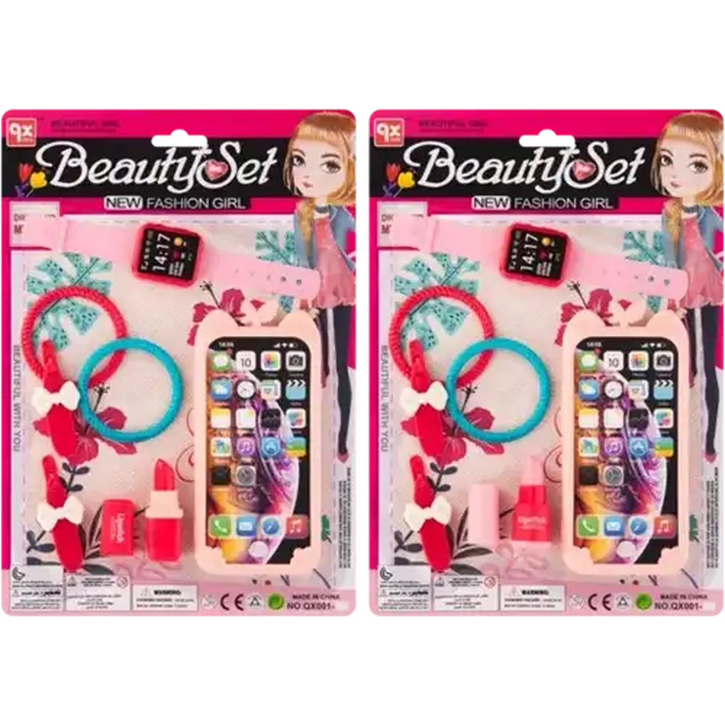 Image of Fashion Girl Beauty Set With Phone (Colour May Vary)