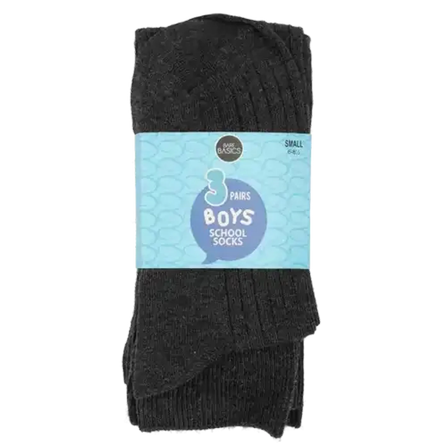 Image of Bare Basics Grey Boys School Knee Length Socks 6-8 3-Pack