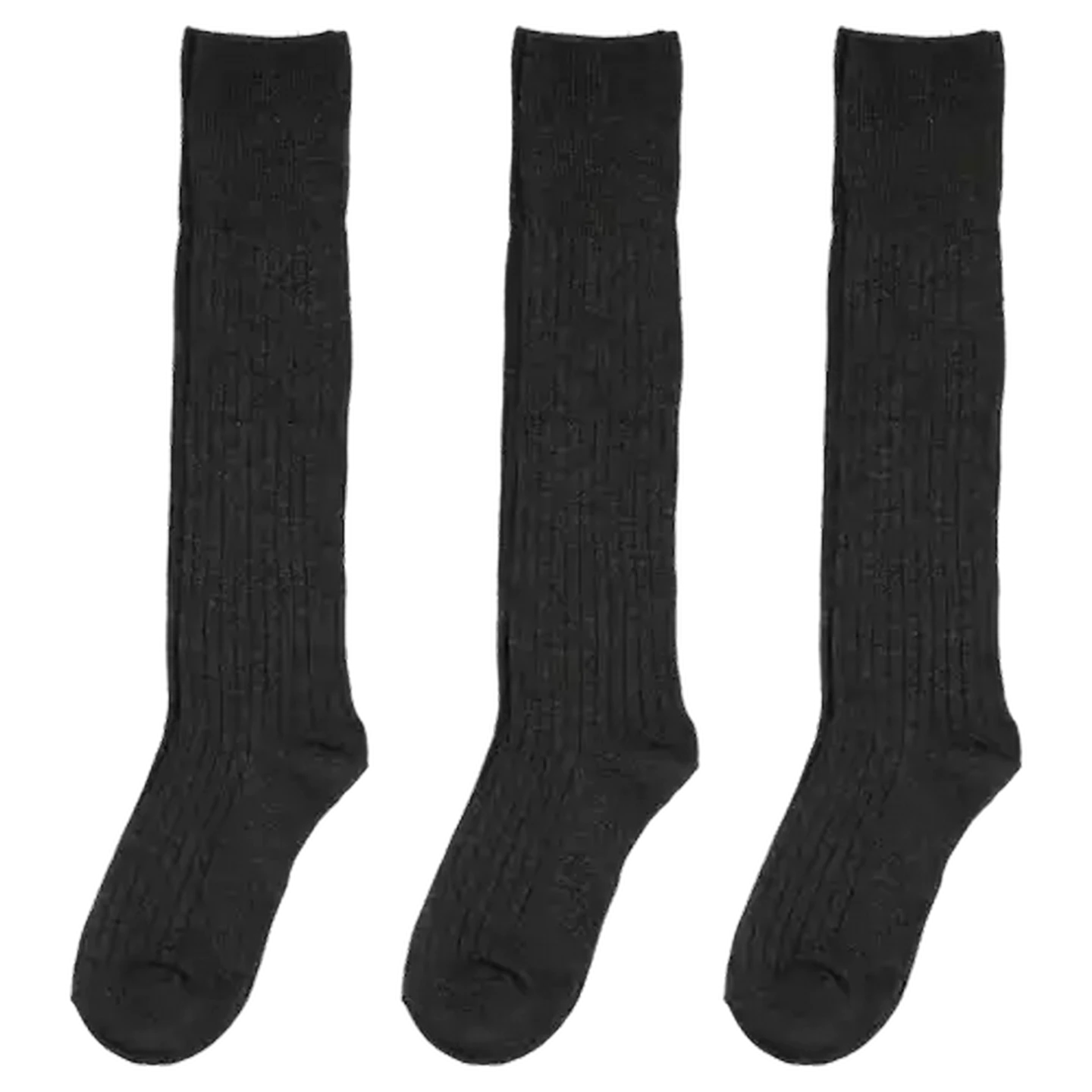 Image of Bare Basics Grey Boys School Knee Length Socks 6-8 3-Pack