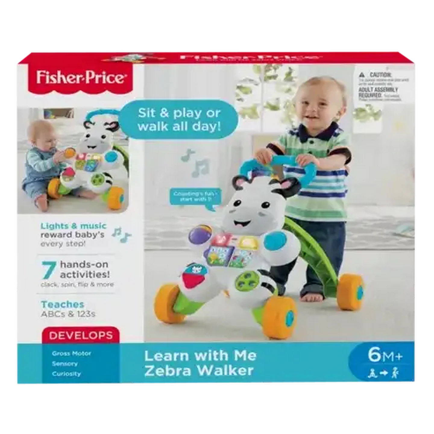 Image of Fisher-Price Learn With Me Zebra Walker