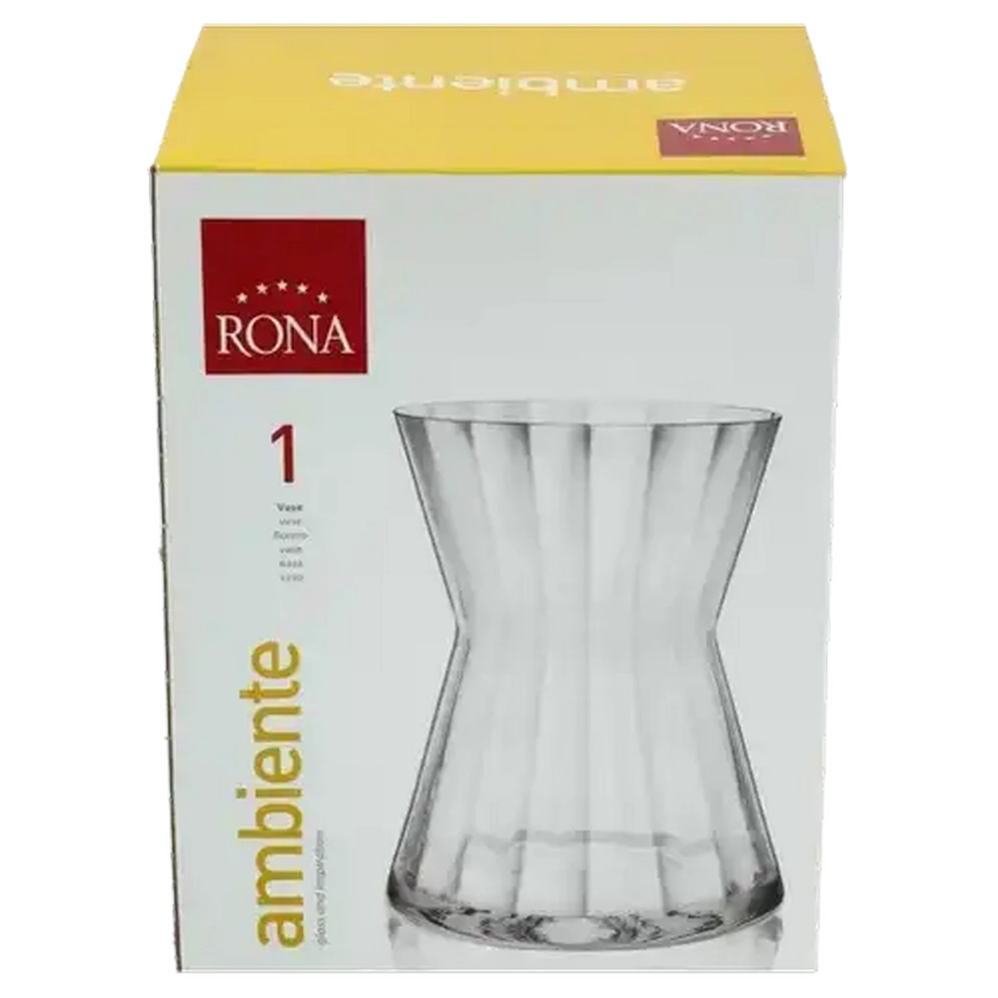 Image of Rona Ambiente Glass Vase 23cm