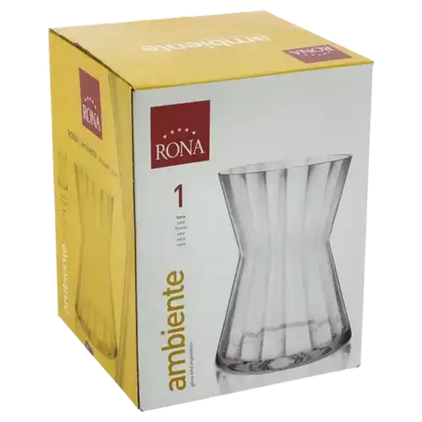 Image of Rona Ambiente Glass Vase 23cm
