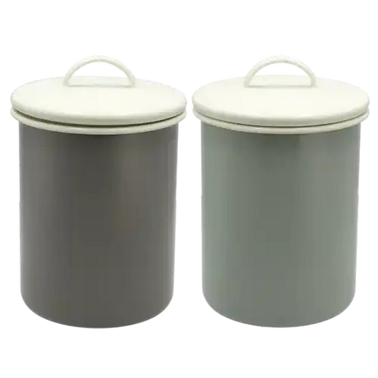 イマン オデット キャニスター enamel antique canister Checkers Sixty60 | Vintage Enamel Canister with Lid 4L