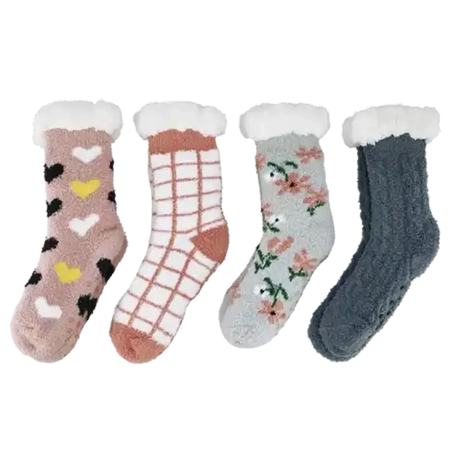 Image of Bare Basics Ladies Cosy Fluffy Socks 4-7 (Design May Vary)