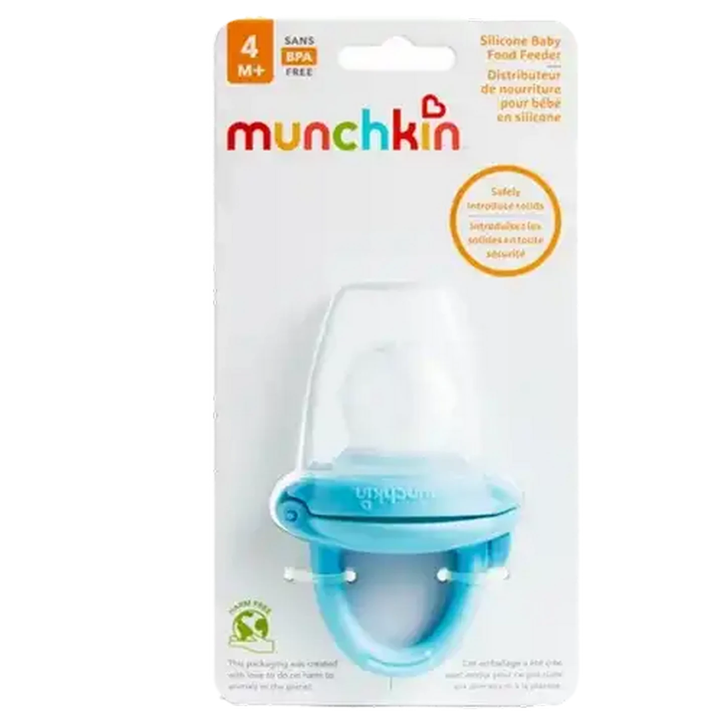 Image of Munchkin Blue Silicone Baby Food Feeder