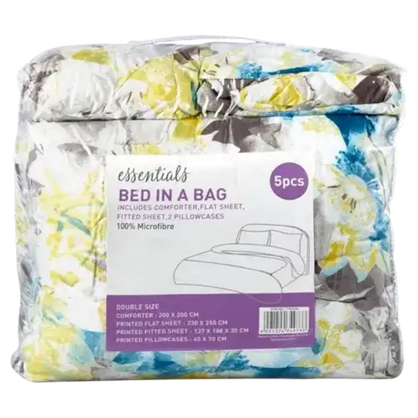 Image of Essentials Bed In A Bag Set Product 5 Piece (Design May Vary)