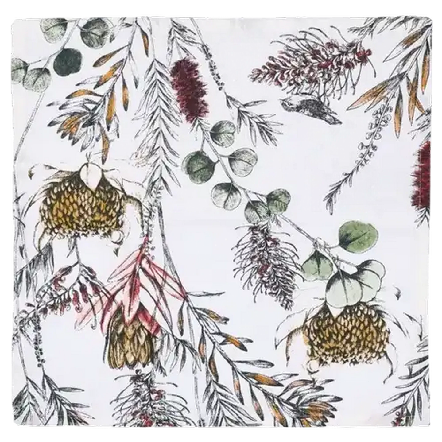 Image of Essentials Olive & White Napkin Set 4-Pack 45 x 45cm